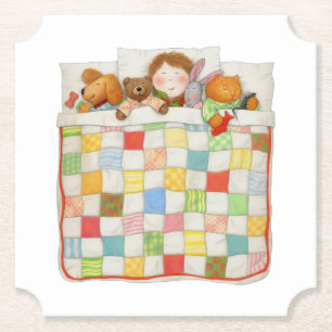 COZY QUILT Ticket Paper Coasters