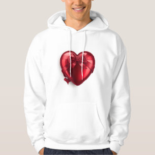 Cozy Red Love Valentine Romantic Aesthetic Couple Hoodie
