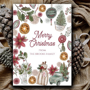 Cozy Rustic  Holiday Card