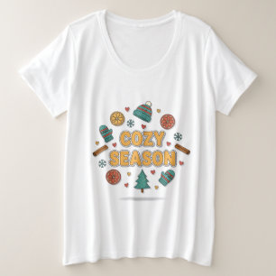 Cozy Season Holiday Elements – Style B Plus Size T-Shirt