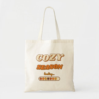 Cozy Season Loading... Retro 70s Autumn Typography Tote Bag