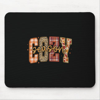 Cozy Season Wildflower Autumn Fall Y'all Leaves Th Mouse Pad