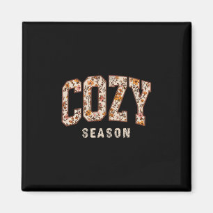 Cozy Season Wildflower Thanksgiving Autumn Fall Y' Magnet