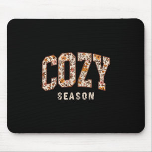 Cozy Season Wildflower Thanksgiving Autumn Fall Y' Mouse Pad