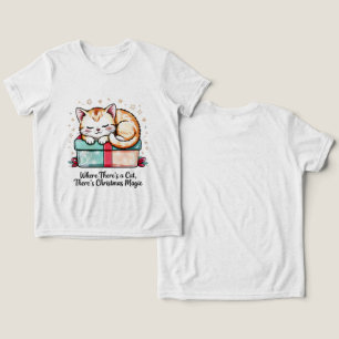 Cozy Sleeping Kitten - Christmas Cat Lover Gift Tri-Blend Shirt