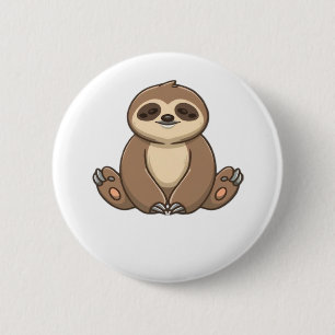 Cozy Sloth Classic T-Shirt 6 Cm Round Badge