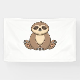 Cozy Sloth Classic T-Shirt Banner
