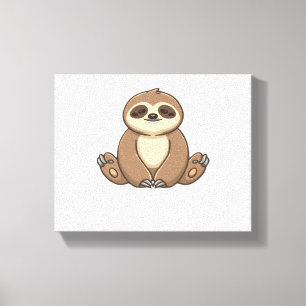 Cozy Sloth Classic T-Shirt Canvas Print