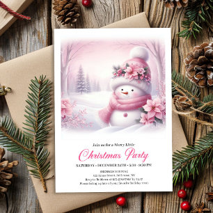 Cozy Snowy Forest Kids Download Christmas Invite