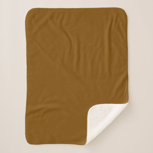 Cozy Solid Brown Blanket – Soft Warm Minimalist Th (Front)