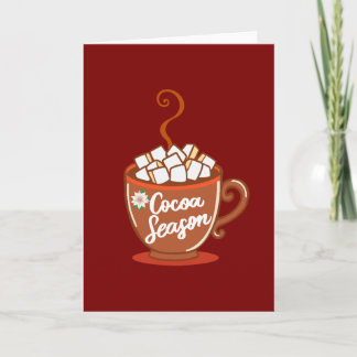 Cozy up with this sweet Cocoa Season design  Card