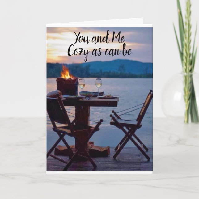 **COZY WE WILL BE** IT'S *OUR ANNIVERSARY* CARD (Front)