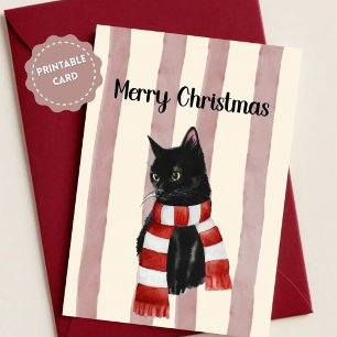 Cozy Winter Cat Card