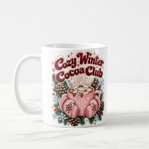 Cozy Winter Cocoa Club Festive Holiday Mug