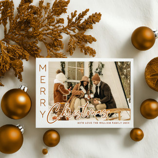 Cozy Winter Family 4-Photo Christmas Cards |