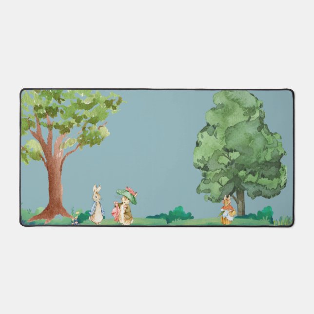 CozyBun Forest Desk Mat (Front)