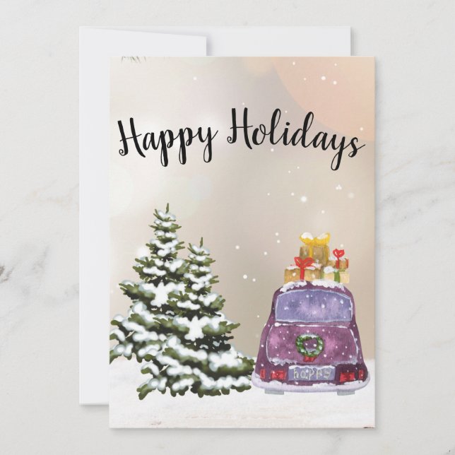 CozyBun  Holiday Card (Front)