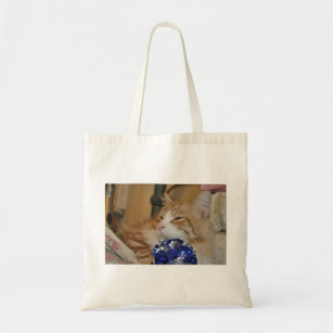 Crinkles Bags Zazzle Nz Cozzy Kitty Tote Bag