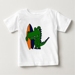 CP- Alligator Surfer Dude Baby T-Shirt
