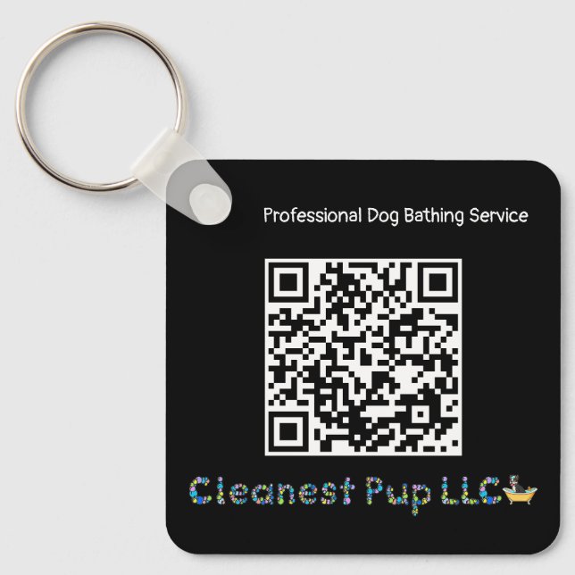 CP QR Code  Key Ring (Front)
