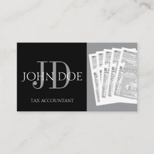 CPA 1040 Tax Preparer Accountant; Pick Your Colour Business Card
