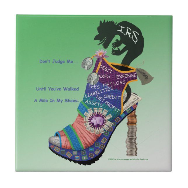 CPA / Accountant Don't Judge Me... Tile (Front)