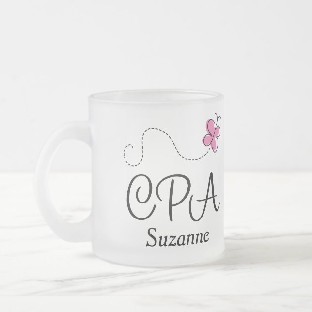 CPA Accountant Personalised Mug Gift For Her (Left)