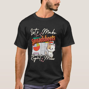CPA Accounting Cats Bookkeeper Tax Season Auditor T-Shirt