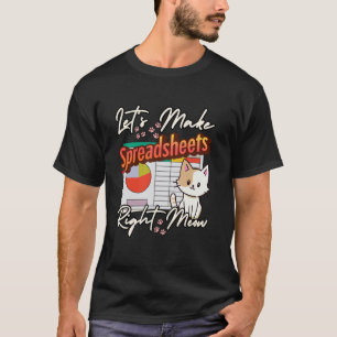 CPA Accounting Cats Bookkeeper Tax Season Auditor T-Shirt