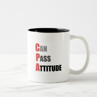 CPA: Can Pass Attitude Two-Tone Coffee Mug