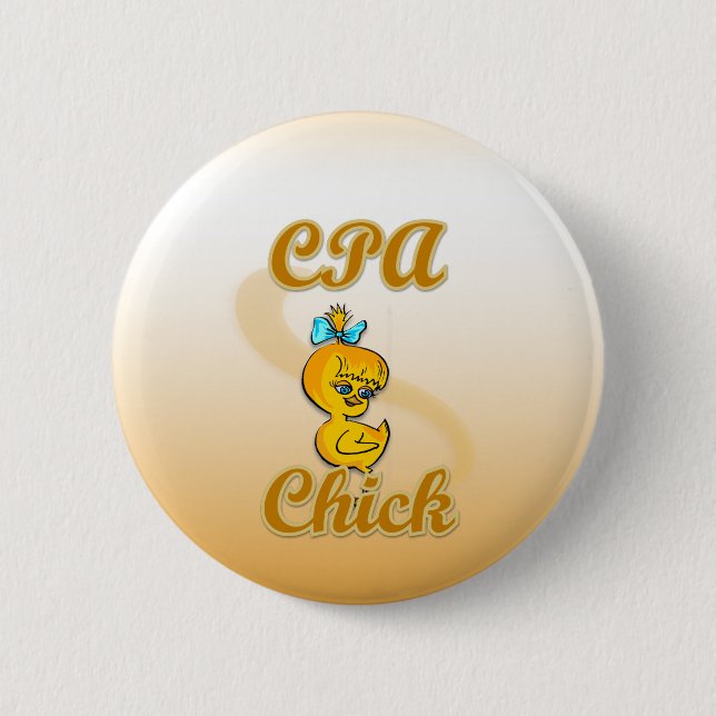 CPA Chick 6 Cm Round Badge (Front)