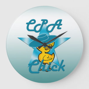 CPA Chick #7 Large Clock