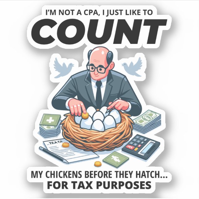 CPA Chick Counter: Humourous Tax Season Nesting Fu (Front)