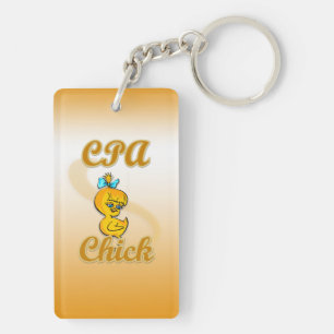 CPA Chick Key Ring