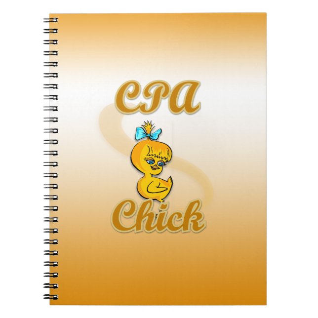 CPA Chick Spiral Notebook (Front)