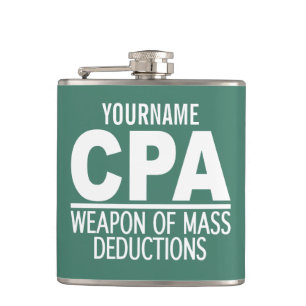 CPA custom colour & monogram flask