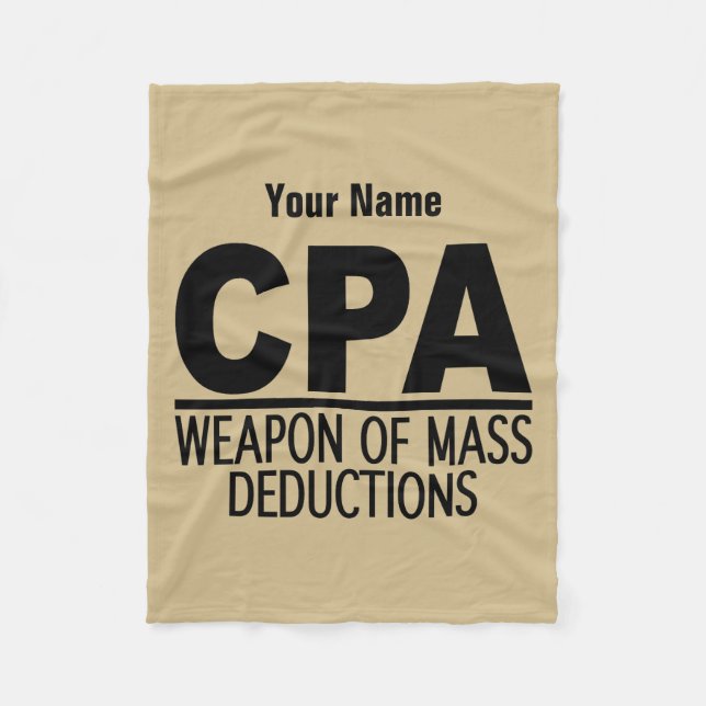 CPA custom colour & name fleece blanket (Front)