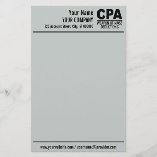 CPA custom stationary Stationery