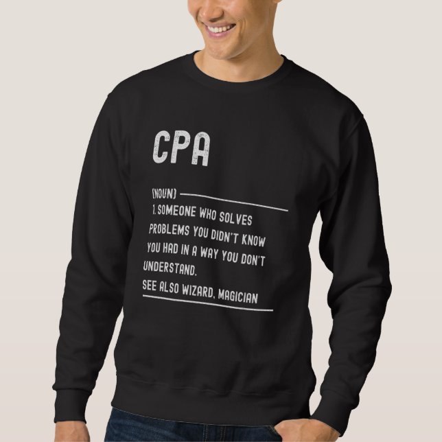 Cpa Definition Shirts Funny Job Title (Front)