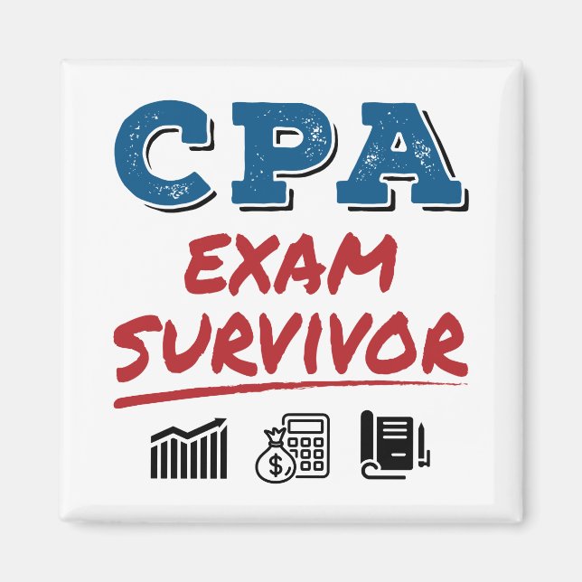 CPA Exam Survivor Magnet (Front)