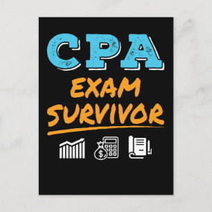 CPA Exam Survivor Postcard