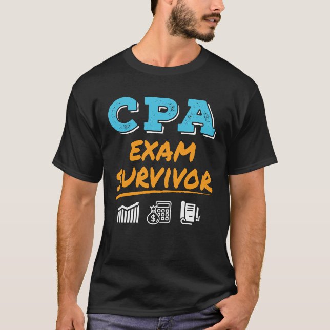 CPA Exam Survivor T-Shirt (Front)