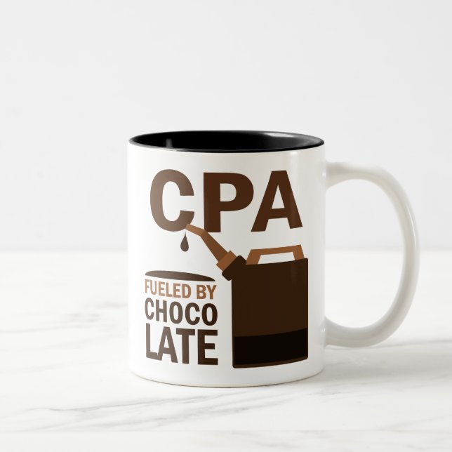 Cpa Gift (Funny) Two-Tone Coffee Mug (Right)