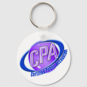 CPA ORB SWOOSH LOGO CERTIFIED PUBLIC ACCOUNTANT KEY RING