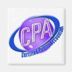 CPA ORB SWOOSH LOGO CERTIFIED PUBLIC ACCOUNTANT MAGNET