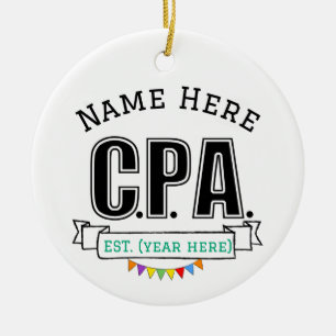 CPA Ornament Personalised Gift for CPA License
