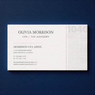 CPA Tax Accountant Professional Business Card