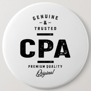 CPA Work Job Title Gift 6 Cm Round Badge
