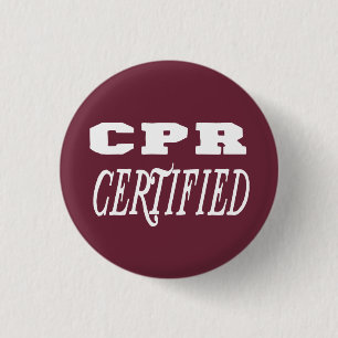 cpr certified gift 3 cm round badge