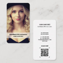 CPR Instructor Custom Photo and QR
